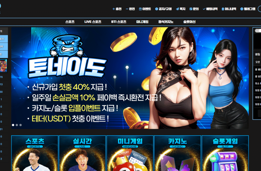 먹튀사이트 토네이도